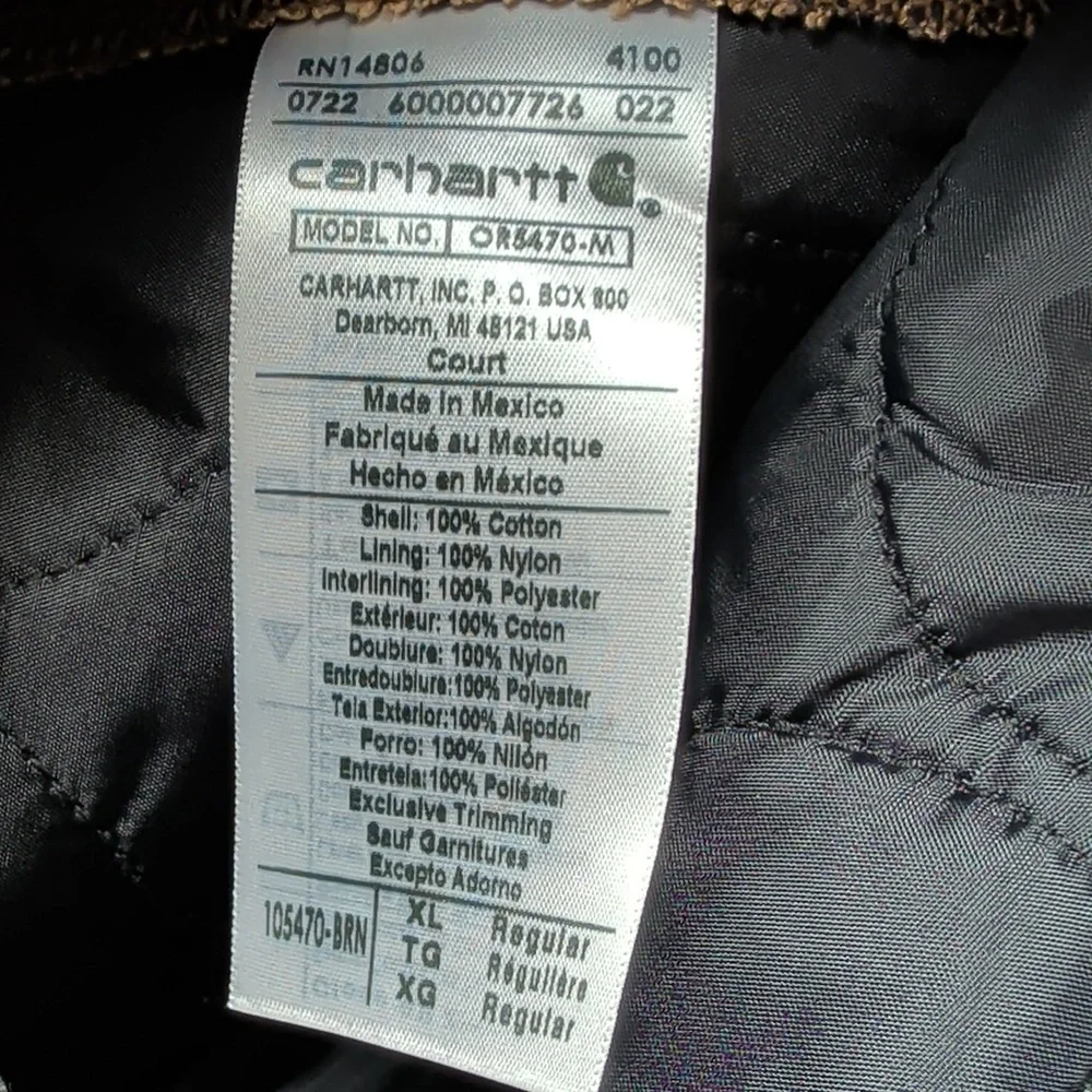 NWOT Carhartt XL Overalls Bibs Men's Loose Fit - Picture 10 of 11